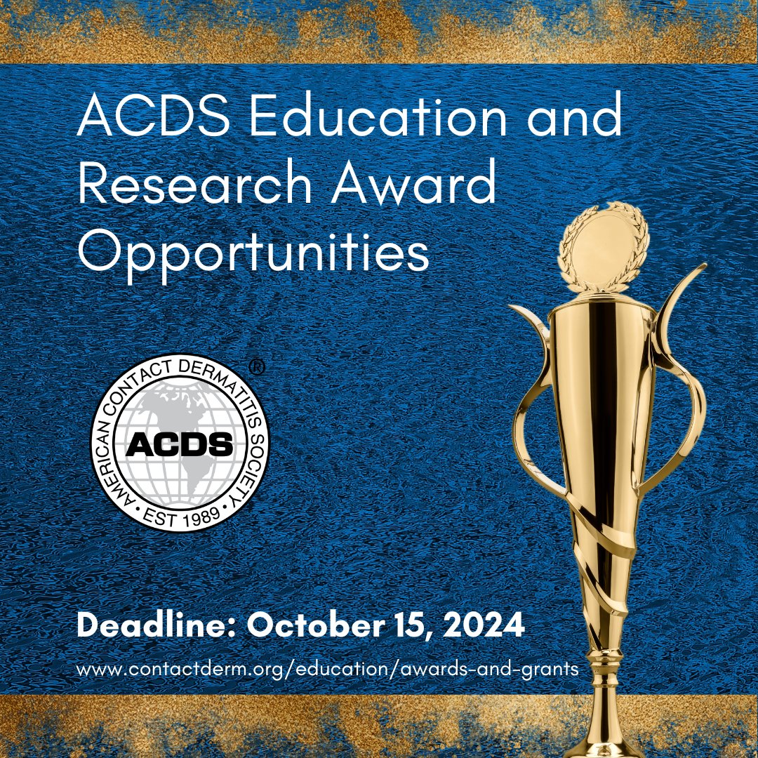 ACDS is committed to advancing the care and understanding of dermatology and allergy through the promotion of education, research, and advocacy. Learn more at contactderm.org/education. 
#ACDS_Dermatitis #DermatitisJrnl #patchtesting #dermatitis #medtwitter #dermtwitter #aadmember