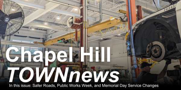 In the May 16 edition of TOWNnews, you'll find: 🔦 New lights of many kinds 🎥 A cameo of @ChapelHillPD's new CARE team 🇺🇸 Memorial Day service changes, and more! READ MORE: ecs.page.link/m14Mx Feel like you're missing out? Sign up to get TOWNnews: ecs.page.link/DnTBR