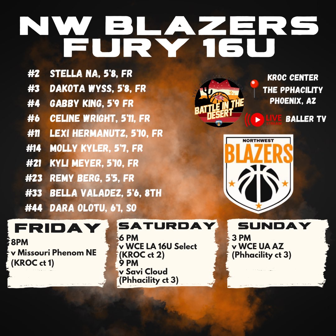 Coaches!!! We’ll be in Arizona this weekend for WCE Battle in the Desert! Schedules for Sound 15U and Heat 14U to follow.