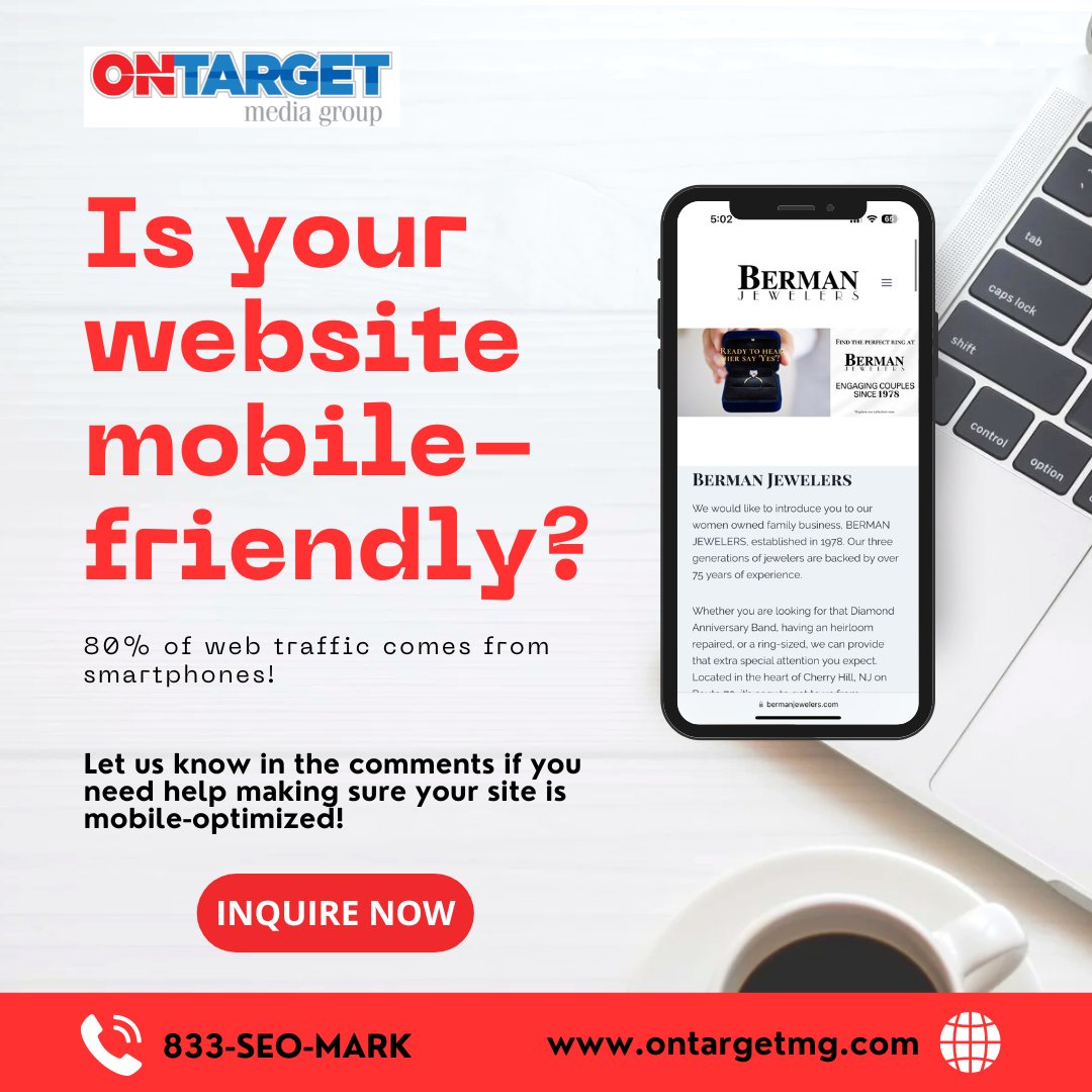 OnTarget_MG's tweet photo. We all know the struggle - a website that's impossible to use on your phone. Tiny text, slow loading, buttons you can't click...

OnTarget can fix that! We create frustration-free mobile experiences that keep visitors engaged. Call us to know how!

#website #smallbusiness https://t.co/wad3fKLuWC