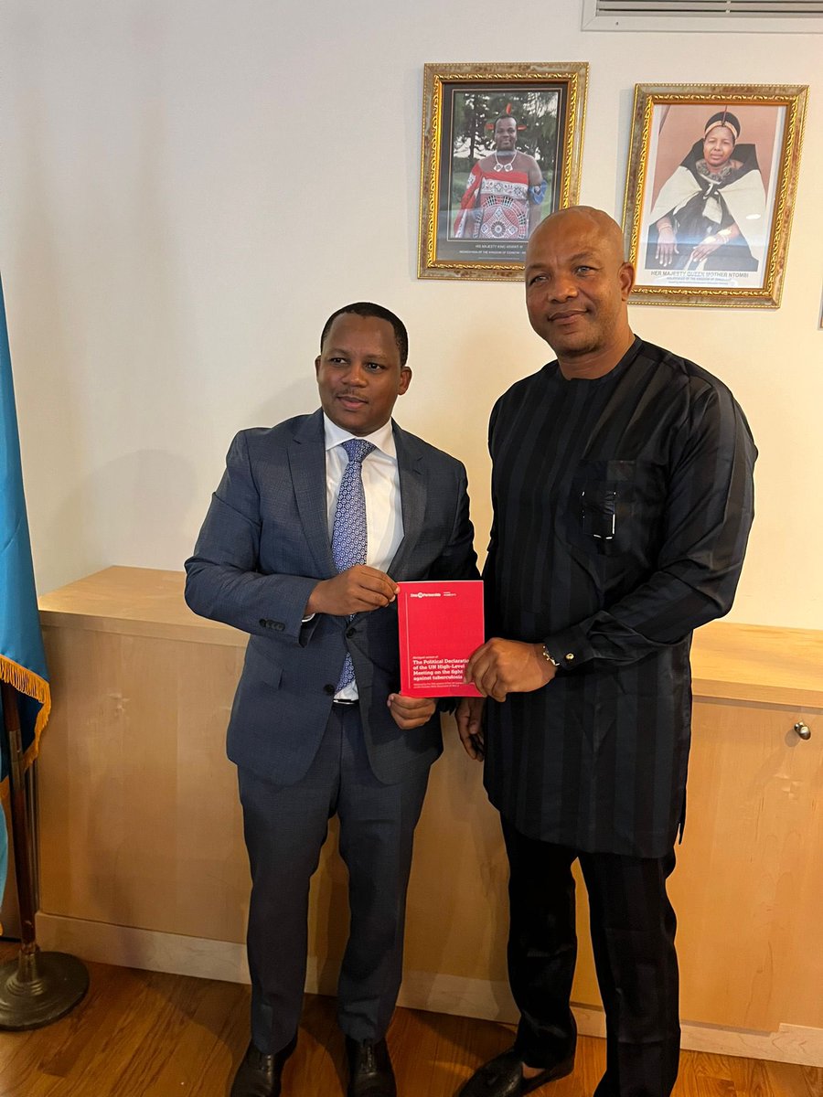 Stop TB Partnership (@stoptb) on Twitter photo Thank you H.E Mr. Thamie Dlamini, Permanent Rep <a href="/UNEswatini/">UN Eswatini</a> for meeting us. We were honoured to meet you. As a TB champion, your knowledge of TB & commitment to raise profile of TB in <a href="/_AfricanUnion/">African Union</a> & G77 is inspiring. We look forward to working with you. #YesWeCanEndTB Thank you H.E Mr. Thamie Dlamini, Permanent Rep <a href="/UNEswatini/">UN Eswatini</a> for meeting us. We were honoured to meet you. As a TB champion, your knowledge of TB & commitment to raise profile of TB in <a href="/_AfricanUnion/">African Union</a> & G77 is inspiring. We look forward to working with you. #YesWeCanEndTB