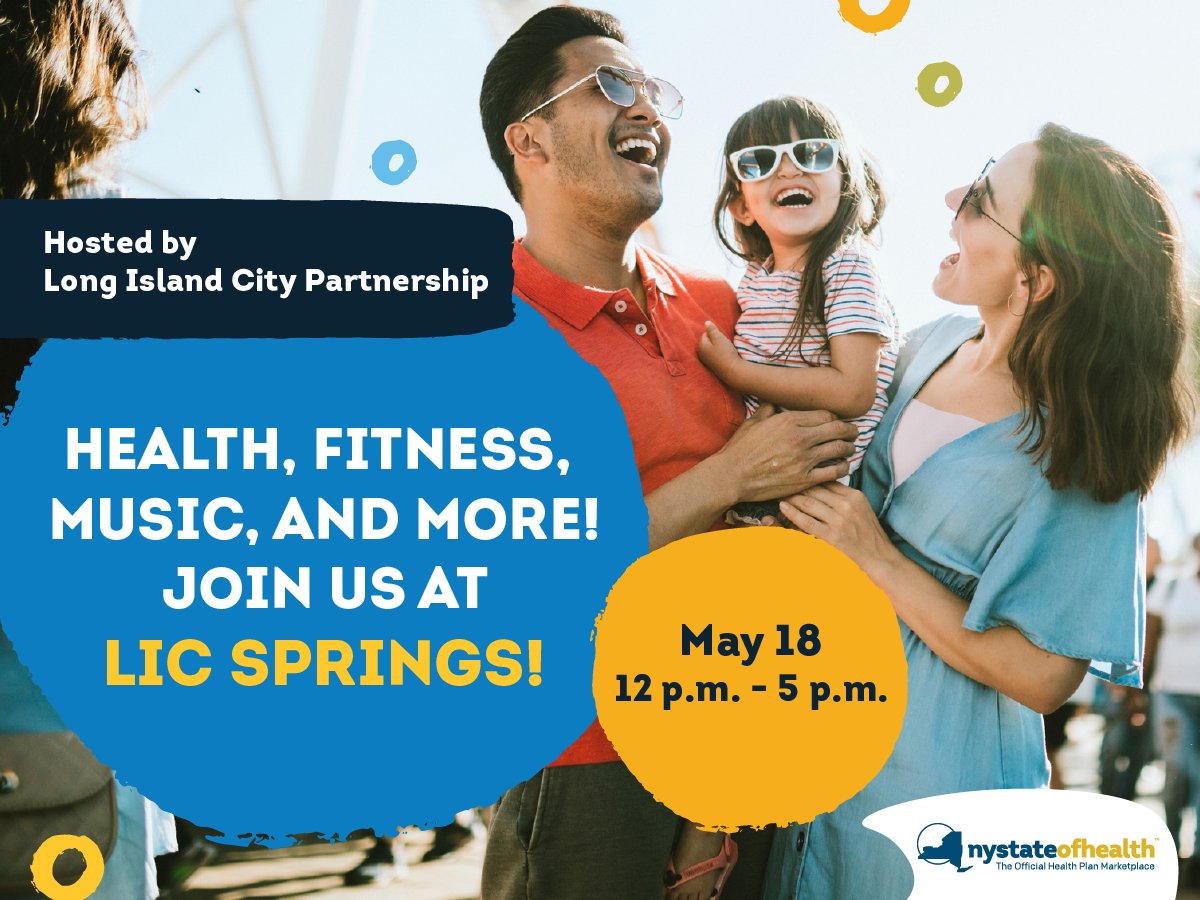 Jam to live music, explore local art, and receive in-person enrollment help - all in one spot! We can answer your questions at @LICPartnership’s #LICSprings on May 18, 12 p.m. – 5 p.m. Stop by our table on Vernon Blvd, between 46th Ave and 46th Rd. bit.ly/3K5w95U