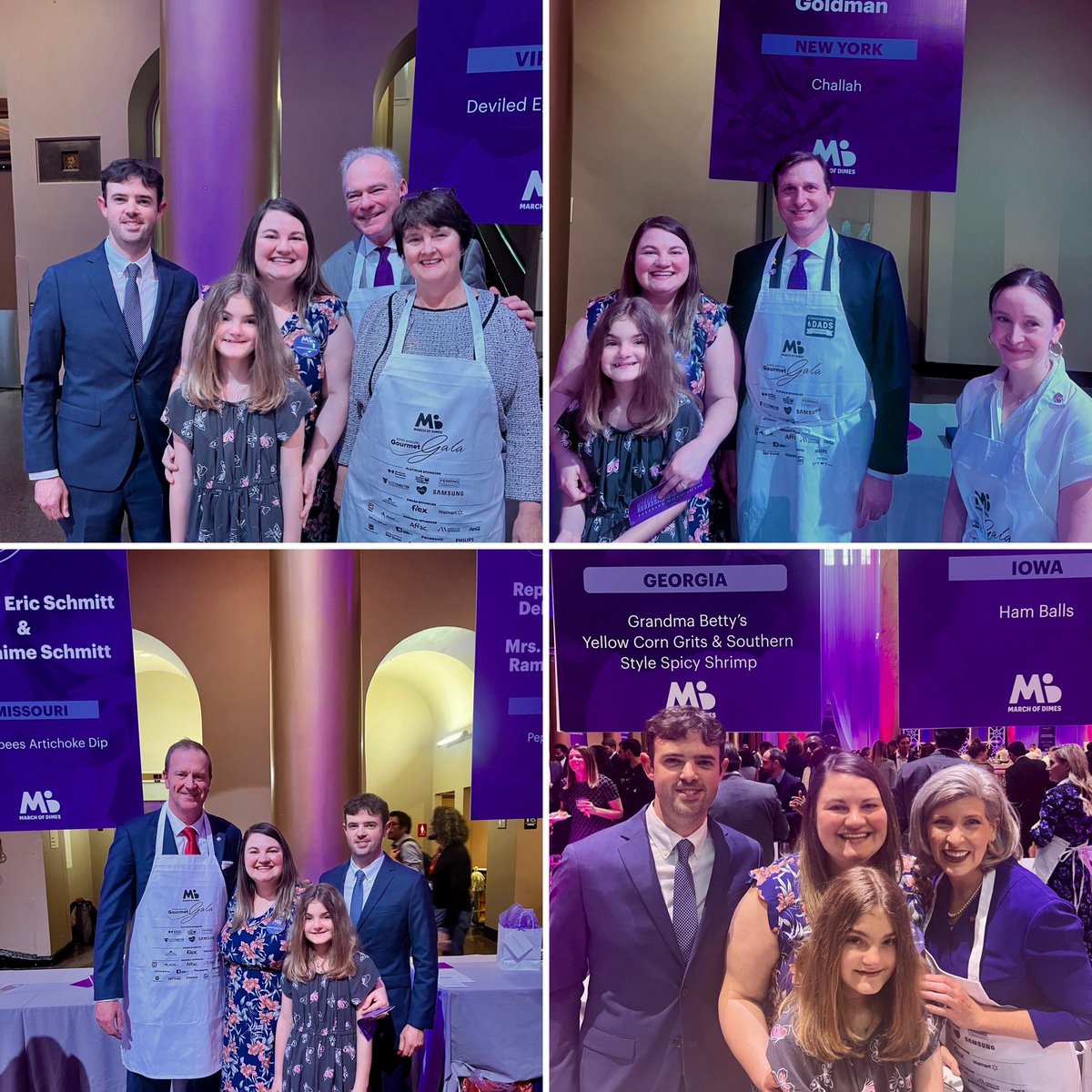 We had a great time @MarchofDimes Gourmet Gala last night. We are so grateful for the many sponsors, attendees, and congressional chefs! Let’s continue the work to ensure all moms and babies have safe outcomes. 💜