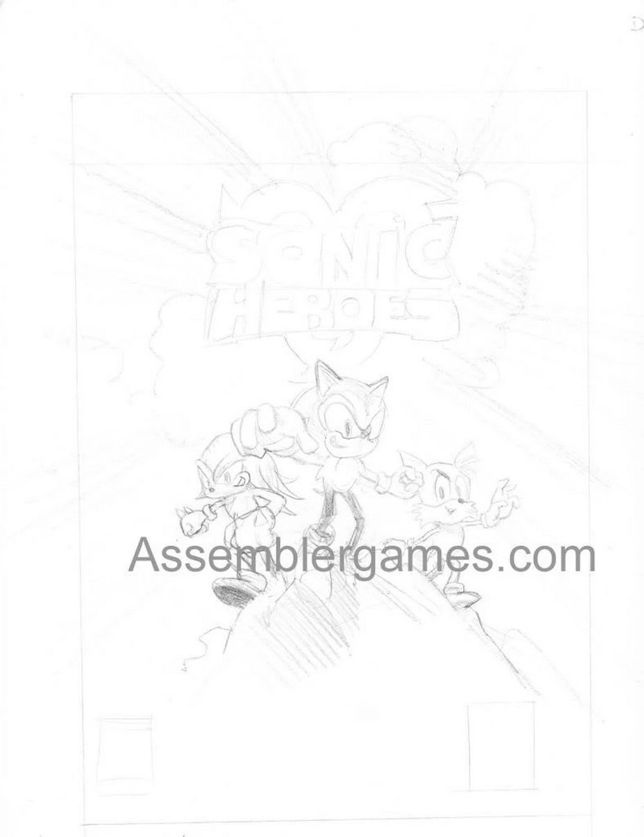 SoaHCity's tweet image. Sonic Heroes rare box art concepts. #SonicTheHedgehog