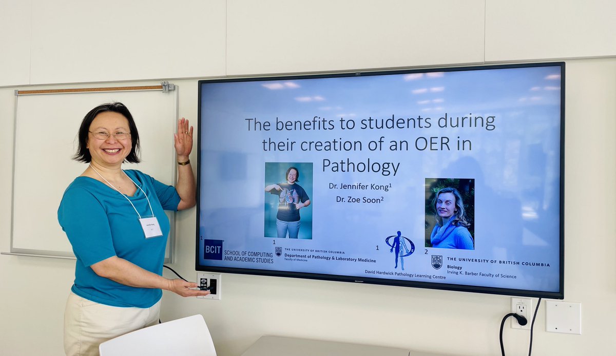 Dr. Jennifer Kong sharing an #OER pressbooks.bccampus.ca/pathology/ in pathology. What is so impressive with this work is the heavy involvement of students in creating this resource. #UDL is a 🔑 driver in this work! 🙌🏼 #WCCHSE2024