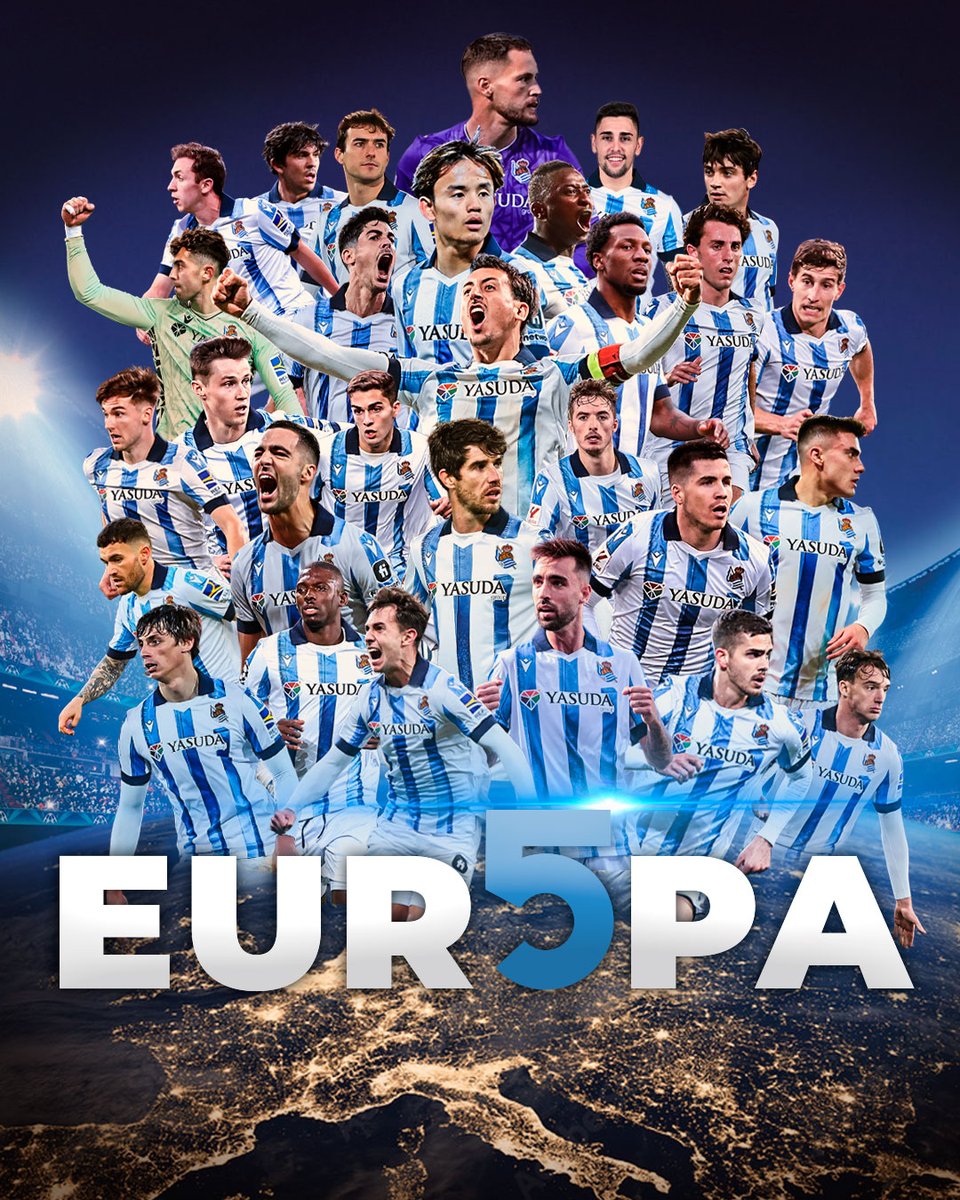 🇪🇺 Hemos hecho 𝗛𝗜𝗦𝗧𝗢𝗥𝗜𝗔 💙

💫 Jugaremos en 𝗘𝗨𝗥𝗢𝗣𝗔 por quinta vez consecutiva.

#Wear5Real