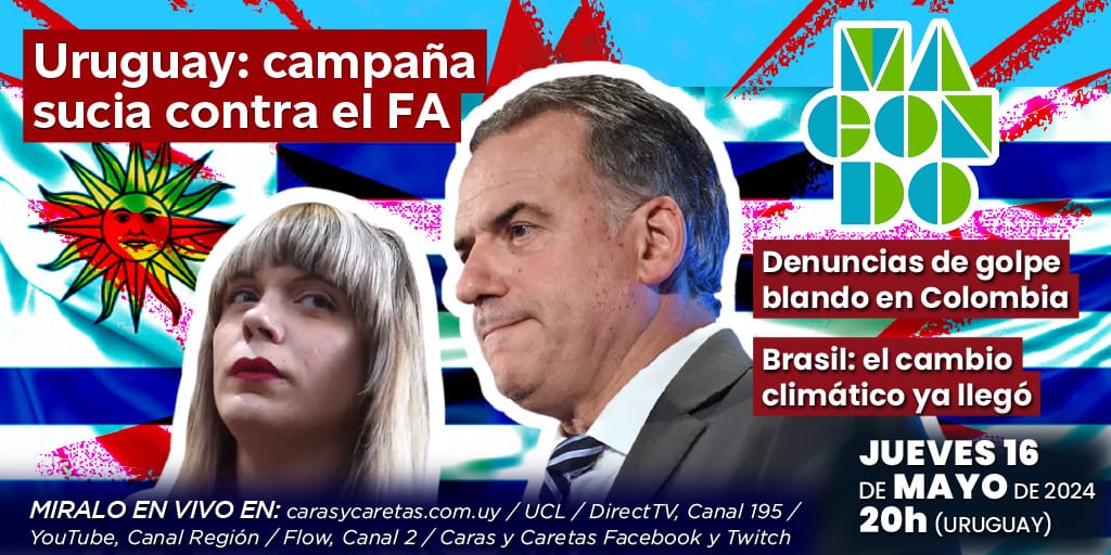 Hoy en #Macondo analizamos la campaña sucia que llegó a Uruguay contra el Frente Amplio, la denuncia de golpe por parte de @petrogustavo con @IvanOlanoDuque, y las inundaciones en Brasil. Con @inafinogenova y @leagrille: youtu.be/c6o0pyUwJ7k?si… 20h 🇦🇷🇺🇾 19h🇻🇪🇨🇱 18h🇪🇨🇨🇴 17j🇲🇽