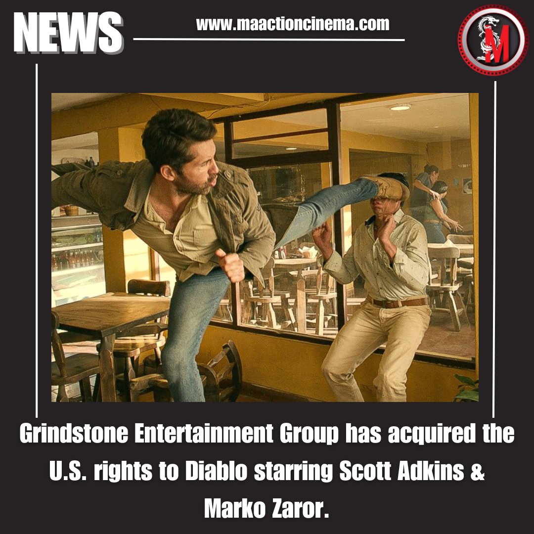 #GrindstoneEntertainmentGroup has acquired the North America rights for the action thriller #Diablo starring #ScottAdkins & #MarkoZaror.