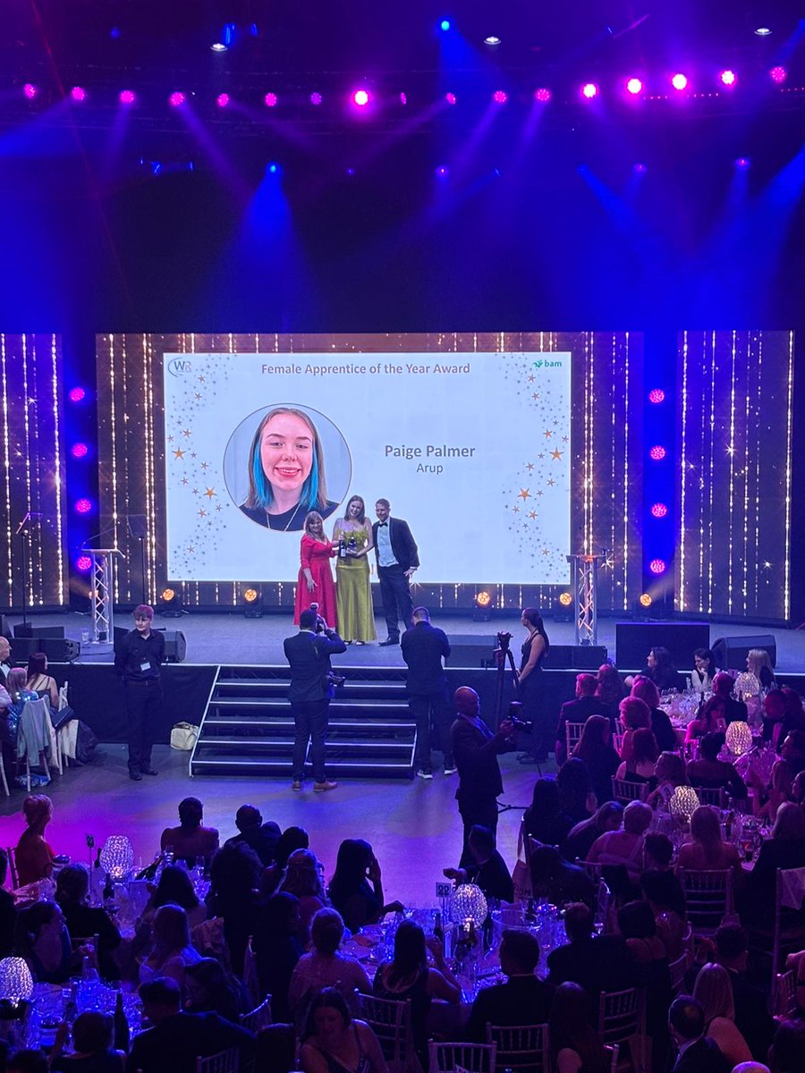 The #WRAwards2024 Female Apprentice of the Year is...Paige Palmer - Assistant Engineering Technician, Arup.  

<a href="/bamukandireland/">BAM UK & Ireland</a> <a href="/Arup/">Arup</a> <a href="/WomeninRail/">Women in Rail</a>