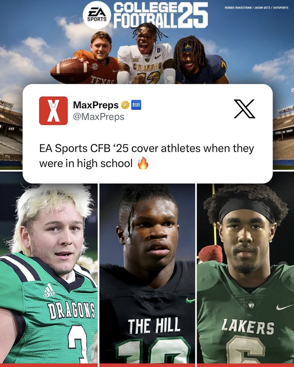 QB Quinn Ewers of Southlake Carroll (TX), CB Travis Hunter of Collins Hill (GA) & RB Donovan Edwards of West Bloomfield (MI) were 🔥 in high school. Ewers: maxpreps.com/tx/southlake/s… Hunter: maxpreps.com/ga/suwanee/col… Edwards: maxpreps.com/mi/west-bloomf…