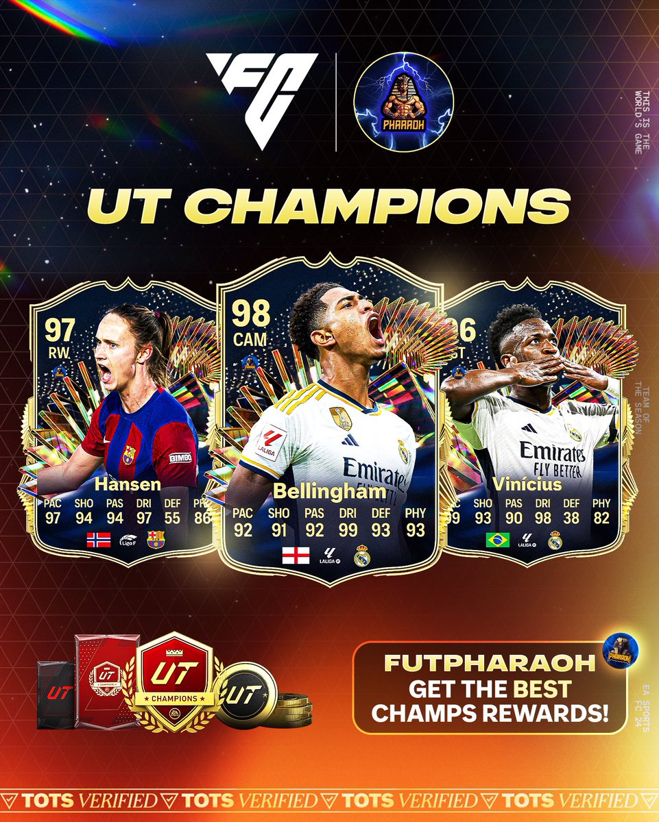 BELLIGOLL⚽️ LA LIGA TOTS is THIS weekend 🔥🔵 Get your UT Champs games played this weekend to get the BEST red picks🎮 🏆Ranks 1-5 💯FREE Qualification 👑Played by PROs 🎮PS, XBOX, and PC Message us to place an order 💯 Or Visit ——👉fcboosting.com👈——