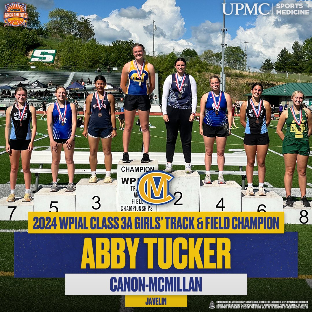 WPIAL (@wpial7) on Twitter photo ๐๐๐๐ ๐๐๐๐๐ / <a href="/UPMCSportsMed/">UPMC Sports Medicine</a> ๐๐ฅ๐๐ฌ๐ฌ ๐๐ ๐๐ข๐ซ๐ฅ๐ฌ' ๐๐ซ๐๐๐ค & ๐
๐ข๐๐ฅ๐ ๐๐ก๐๐ฆ๐ฉ๐ข๐จ๐ง - ๐๐๐ฏ๐๐ฅ๐ข๐ง
๐ฅ Abby Tucker, <a href="/CanonMacSports/">Canon-McMillan Sports</a> - 128-04.00
๐ฅ Alexis Heller, <a href="/norwinathletics/">Norwin Athletics</a> - 125-08.00
๐ฅ Jayla Antomachi, <a href="/Shalerathletics/">Shaler Area Titans</a> - 124-05.00
#WPIAL | ๐ฝ๐ ๐๐๐๐ ๐๐๐๐๐ / <a href="/UPMCSportsMed/">UPMC Sports Medicine</a> ๐๐ฅ๐๐ฌ๐ฌ ๐๐ ๐๐ข๐ซ๐ฅ๐ฌ' ๐๐ซ๐๐๐ค & ๐
๐ข๐๐ฅ๐ ๐๐ก๐๐ฆ๐ฉ๐ข๐จ๐ง - ๐๐๐ฏ๐๐ฅ๐ข๐ง
๐ฅ Abby Tucker, <a href="/CanonMacSports/">Canon-McMillan Sports</a> - 128-04.00
๐ฅ Alexis Heller, <a href="/norwinathletics/">Norwin Athletics</a> - 125-08.00
๐ฅ Jayla Antomachi, <a href="/Shalerathletics/">Shaler Area Titans</a> - 124-05.00
#WPIAL | ๐ฝ๐