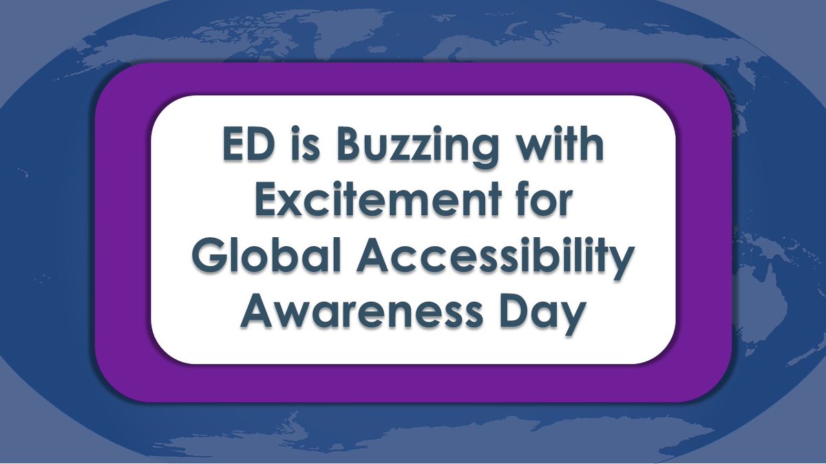 This Global Accessibility Awareness Day, the Office of Special Education Programs and @OfficeofEdTech highlight accessibility-related items from @USEdGov, @TheJusticeDept and ED-grant recipients. ✍️sites.ed.gov/osers/2024/05/… #AEM4all #a11y #OSERSGrants #GAAD #GAAD2024