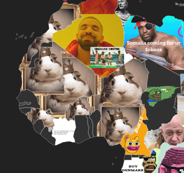 I was wondering why half of the map looked like this, now it makes sense, it's Guinea 🇬🇳 spreading
