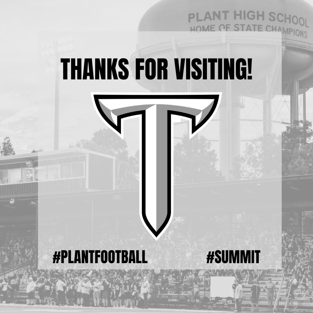 Thank you to @coachrhino68 from @TroyTrojansFB for visiting! #Summit #Compete #RecruitPlant
