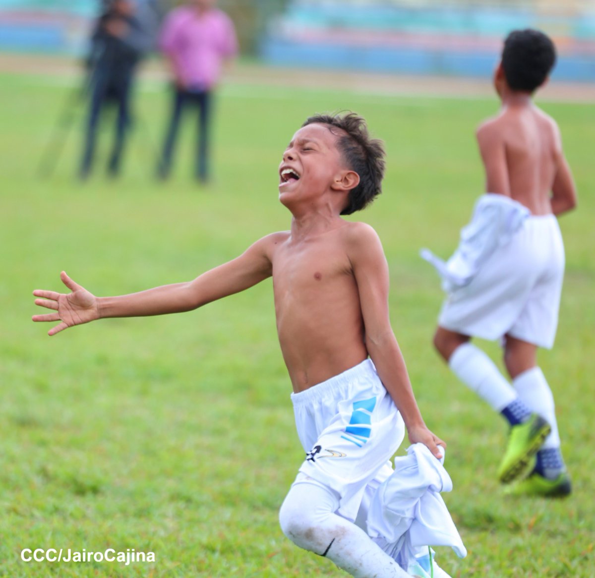 Los niños del equipo Río Blanco de Matagalpa, son los nuevos campeones de los Juegos Escolares Nacionales en la categoría de fútbol 7 masculino, tras 5 días de competencia, impulsado por nuestro gobierno a nivel nacional.

CCC(JairoCajina)