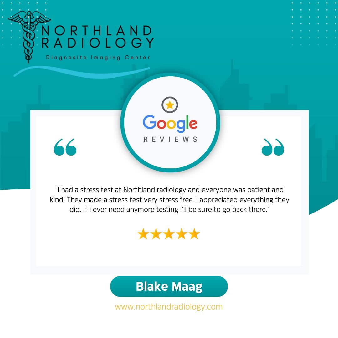 Don't take our word for our services, see what our patients are saying about Northland Radiology! #northlandradiology #googlereviews #openmri #mammogramservices