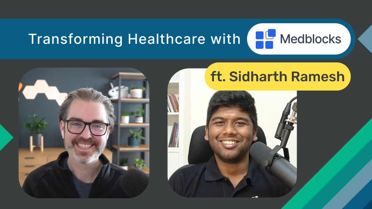 Join our President <a href="/pschiess/">Givenname Surname</a> for an enlightening conversation with <a href="/Medblocks_/">Medblocks</a> founder, Sidharth Ramesh as they talk about the transformative changes in healthcare tech.
▶️Watch it here: youtube.com/watch?v=_s8WE2…

#HL7 #FHIR #FHIRDevDays #MeldRx