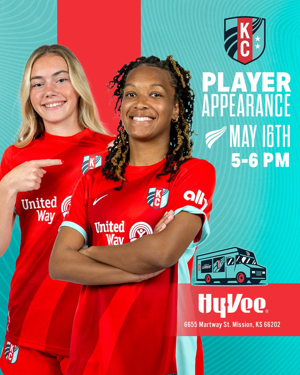 ✨PLAYER APPEARANCE✨ Come see @AlexPfeiff17 & @gabby8411 at @HyVee today from 5-6PM! 📍 6655 Martway St. Mission, KS 66202