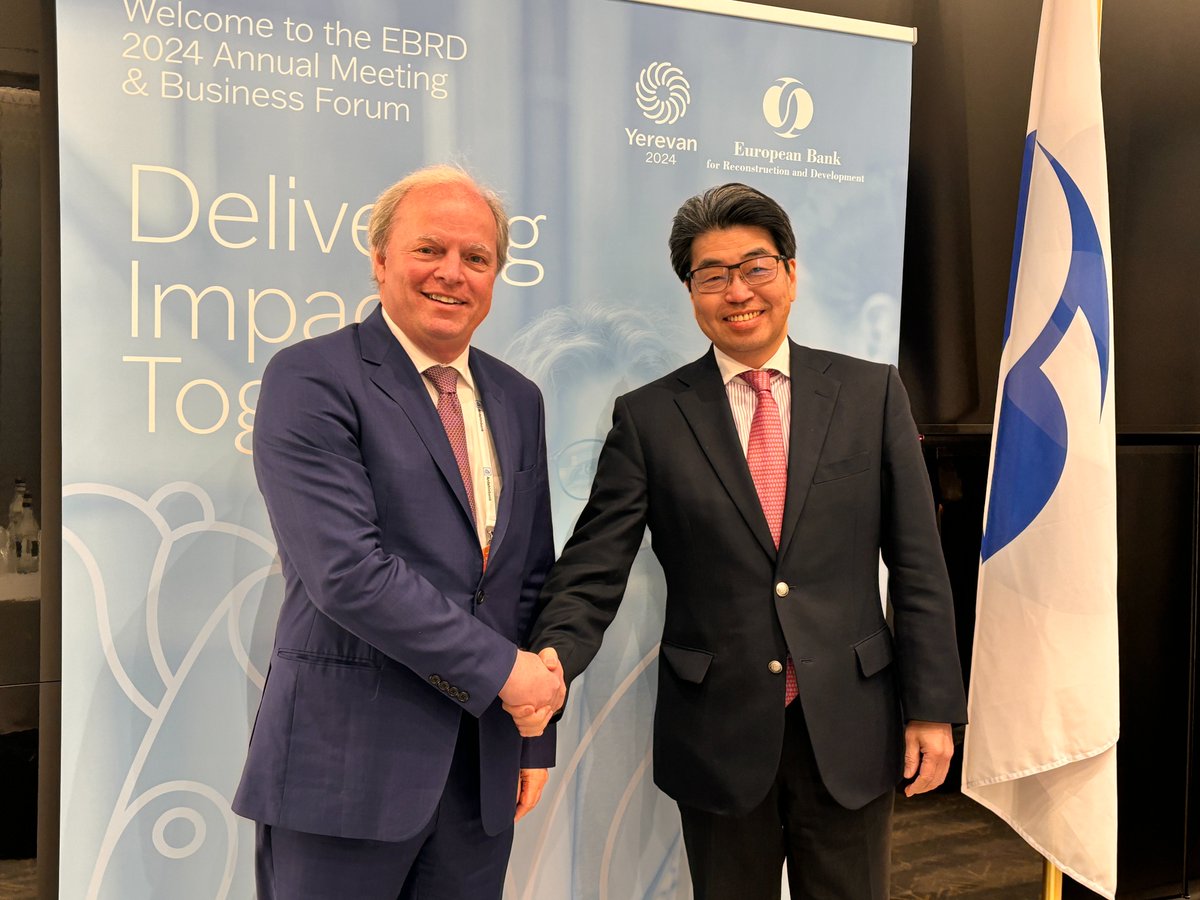 Good to reconnect with #JBIC governor, Nobumitsu Hayashi, to discuss #IDA leveraging potential, private capital mobilization and green finance.