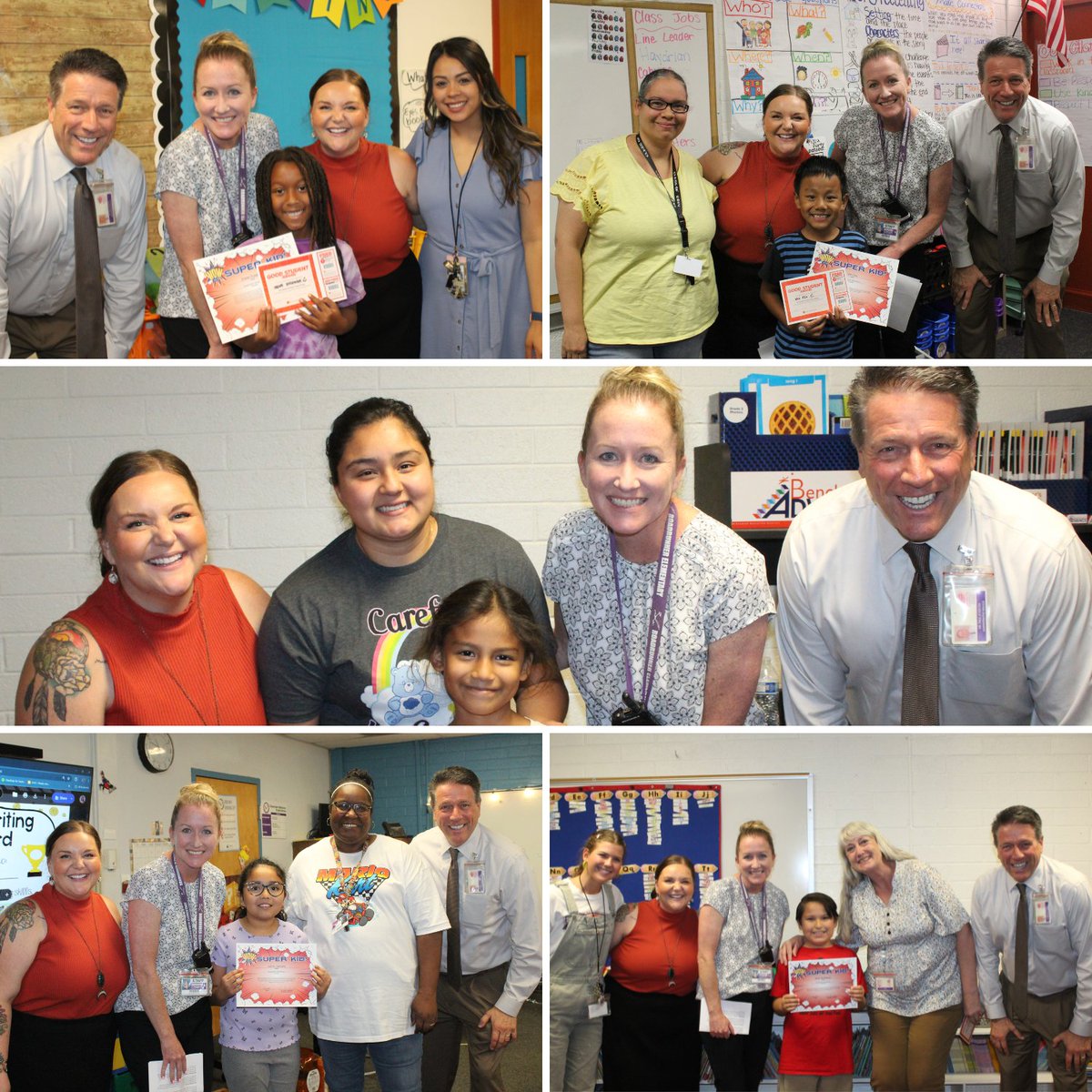 A big shout out to the May 2024 SUPER Kids from Cactus Wren, Manzanita, Palo Verde and Roadrunner! Each student received a certificate and an award for a free pizza from Peter Piper Pizza. The #WESDFamily is very proud of their achievements and success!