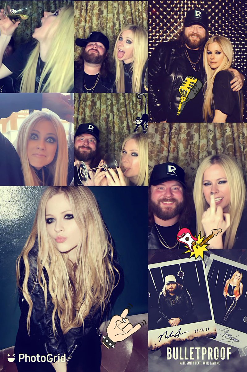 Create 'Bulletproof' inspired collages with Avril Lavigne and Nate Smith using PhotoGrid App! Express your music love and share your edits. Let's rock! 
#PhotoGridApp #PhotoCollage #NateSmith  #AvrilLavigne