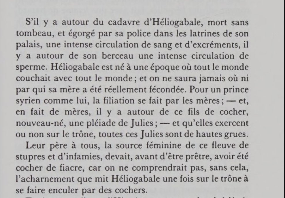 Héliogabale ou l'Anarchiste Couronné, Antonin Artaud. Dedicated to Apollonius of Tyana, to wars and anarchies, to Ancestors, antic Heroes and Great Dead Men!
Heliogabalus, Roman Emperor, sodomized by coachmen!!