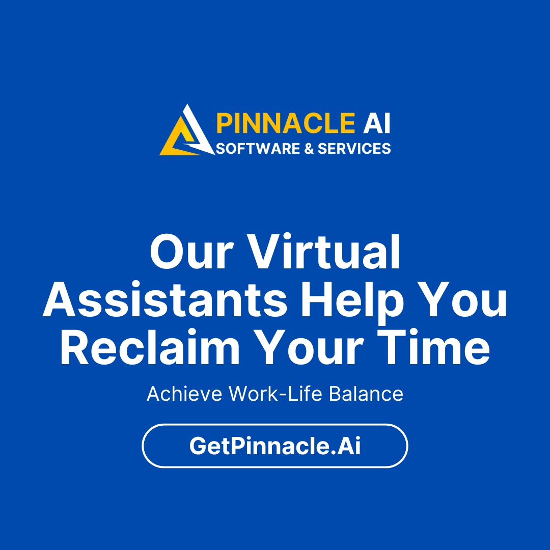 Don't let work-life balance become a distant dream. 👪💼 

Let our virtual assistants handle your workload, giving you more time for the things that matter.  

Live a more fulfilling life while achieving business success! 💗

#WorkLifeBalance #VirtualAssistantAdvantage #Pinnac...