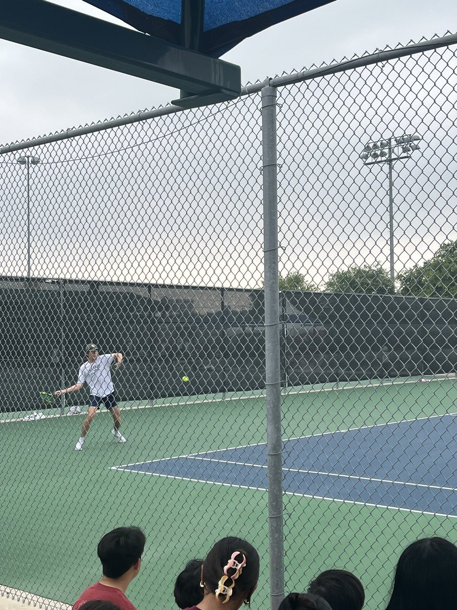 Matteo and Blake are out and swinging in the 5A state semi final 🎾 matches