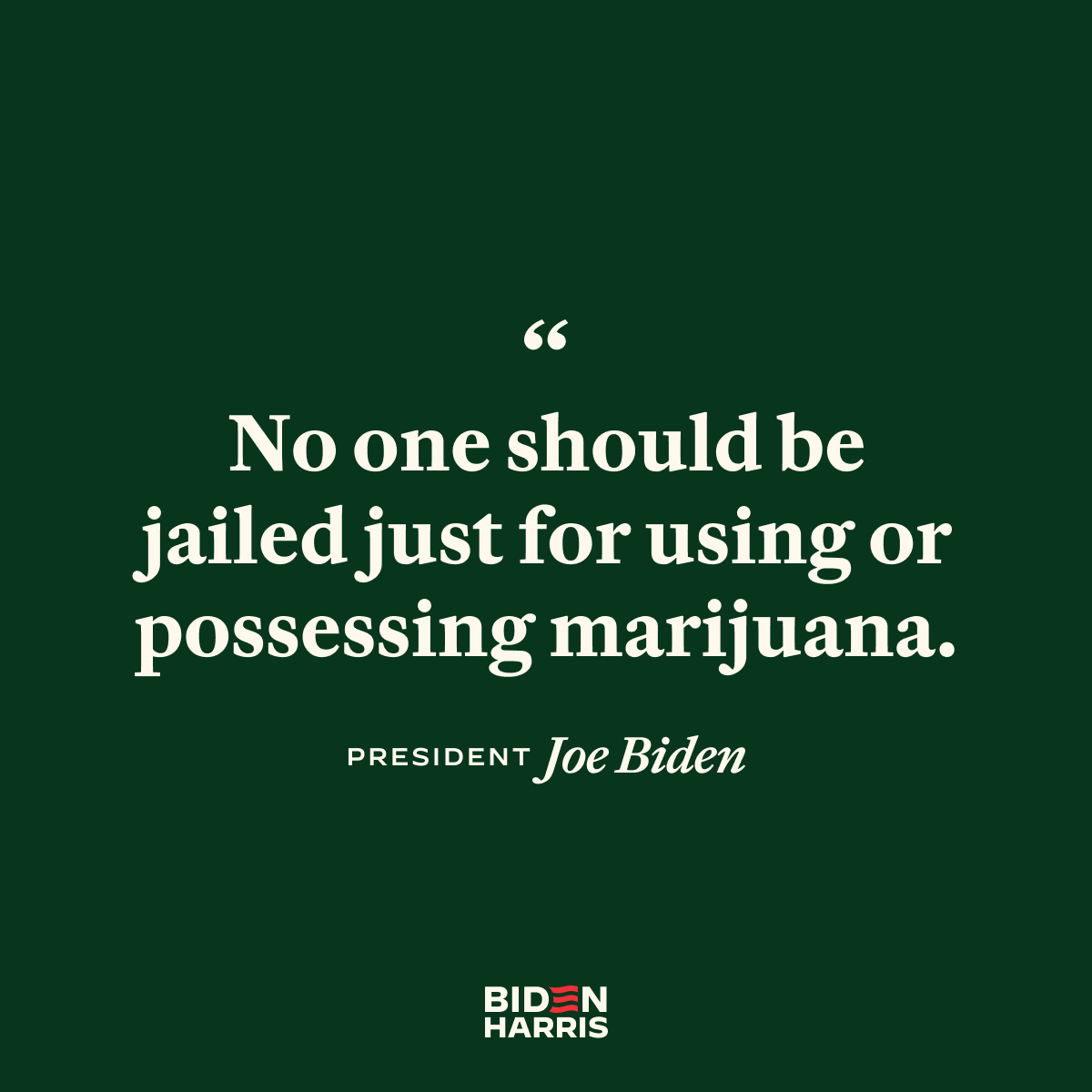 Today, my administration took a major step to reclassify marijuana from a Schedule I drug to a Schedule III drug. It’s an important move toward reversing longstanding inequities.