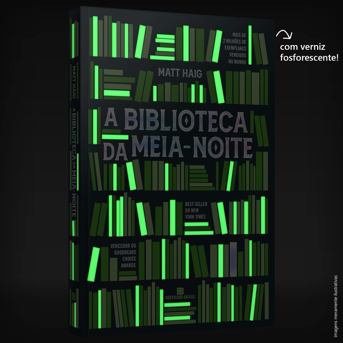 ⚠️ BOOK FRIDAY AMAZON A Biblioteca Da Meia-Noite - capa comum, brilha no escuro 💵 R$ 29,90 🚚 Frete Grátis Prime 🛒 amzn.to/3ynldxP