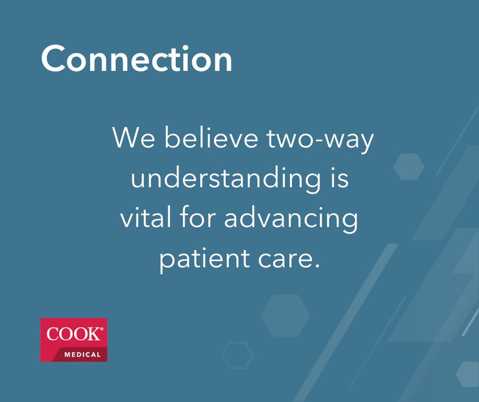 Our vision is to get back to what we were founded on, delivering a continuous stream of innovative new products and services to address unmet customer needs. Learn more: bit.ly/496dZvg

#cookmedical #companyvalues