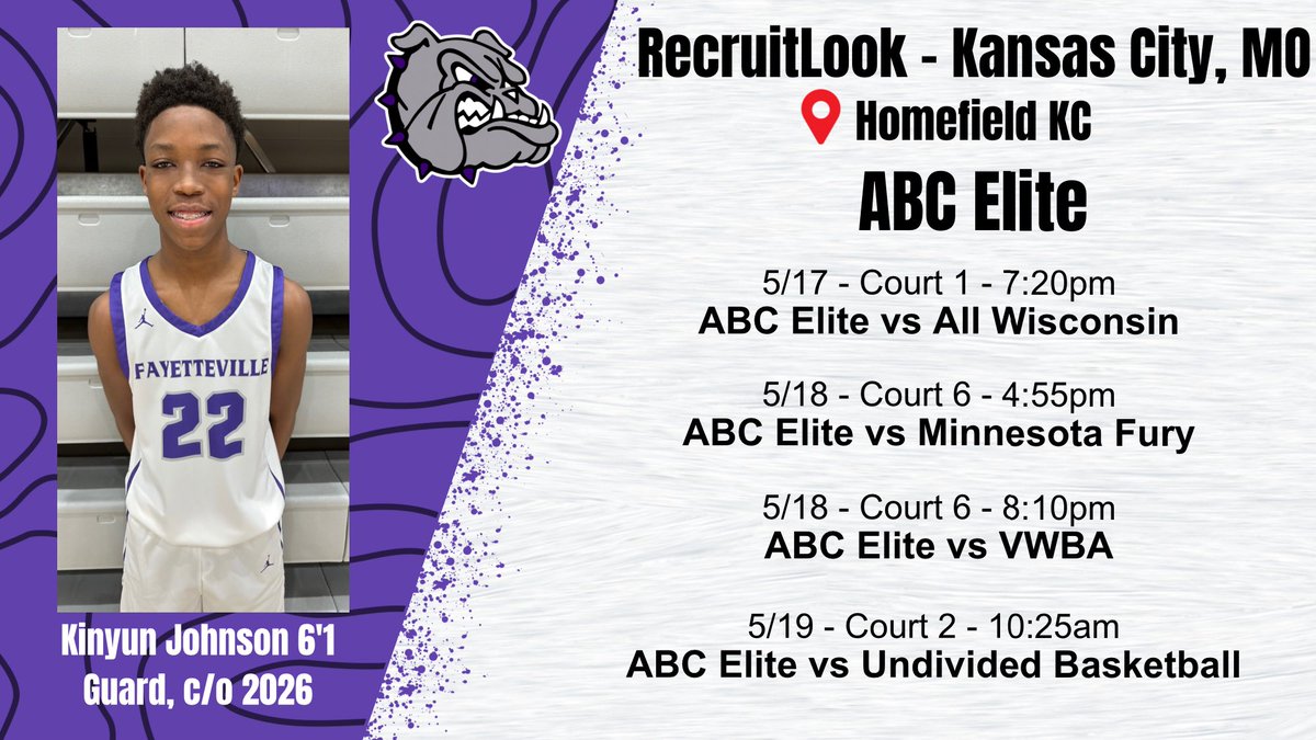 Purple Dogs are back on the road this weekend for the first NCAA live period! Check out everyone’s schedules below! ⬇️⬇️⬇️