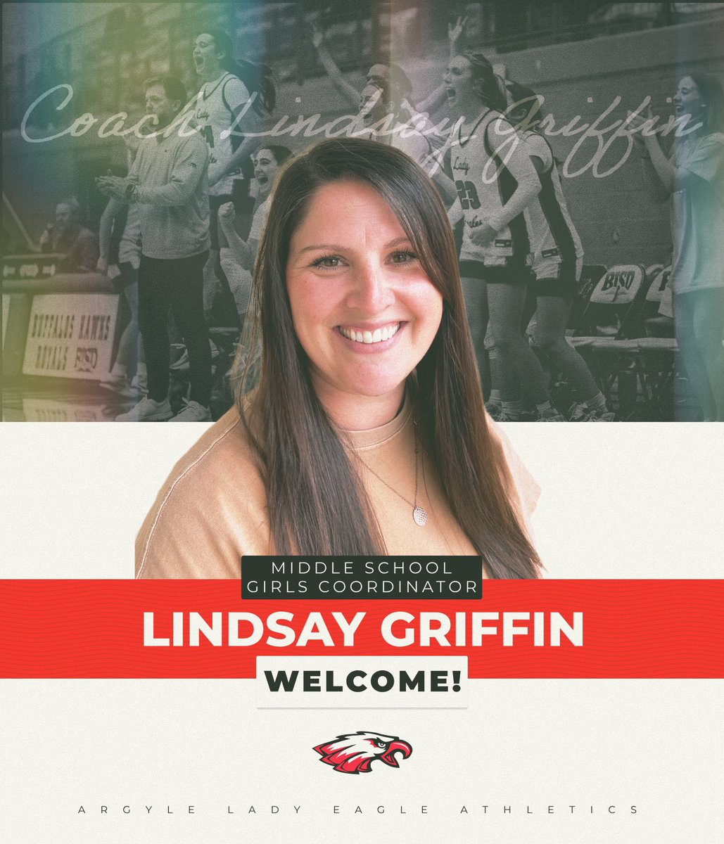 Welcome our new Middle School Girls Coordinator, Coach Lindsay Griffin! We are excited to see all that she brings to our middle school programs! 🦅❤️ @ArgyleSports @ArgyleISD @AMSAthleticsTX