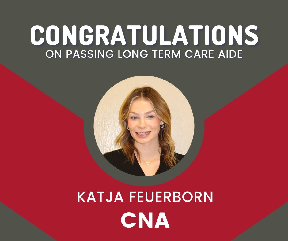 Congratulations, Katja Feuerborn on receiving your CNA! #MyMATC #ReSkill #UpSkill matech.edu/health_explorer