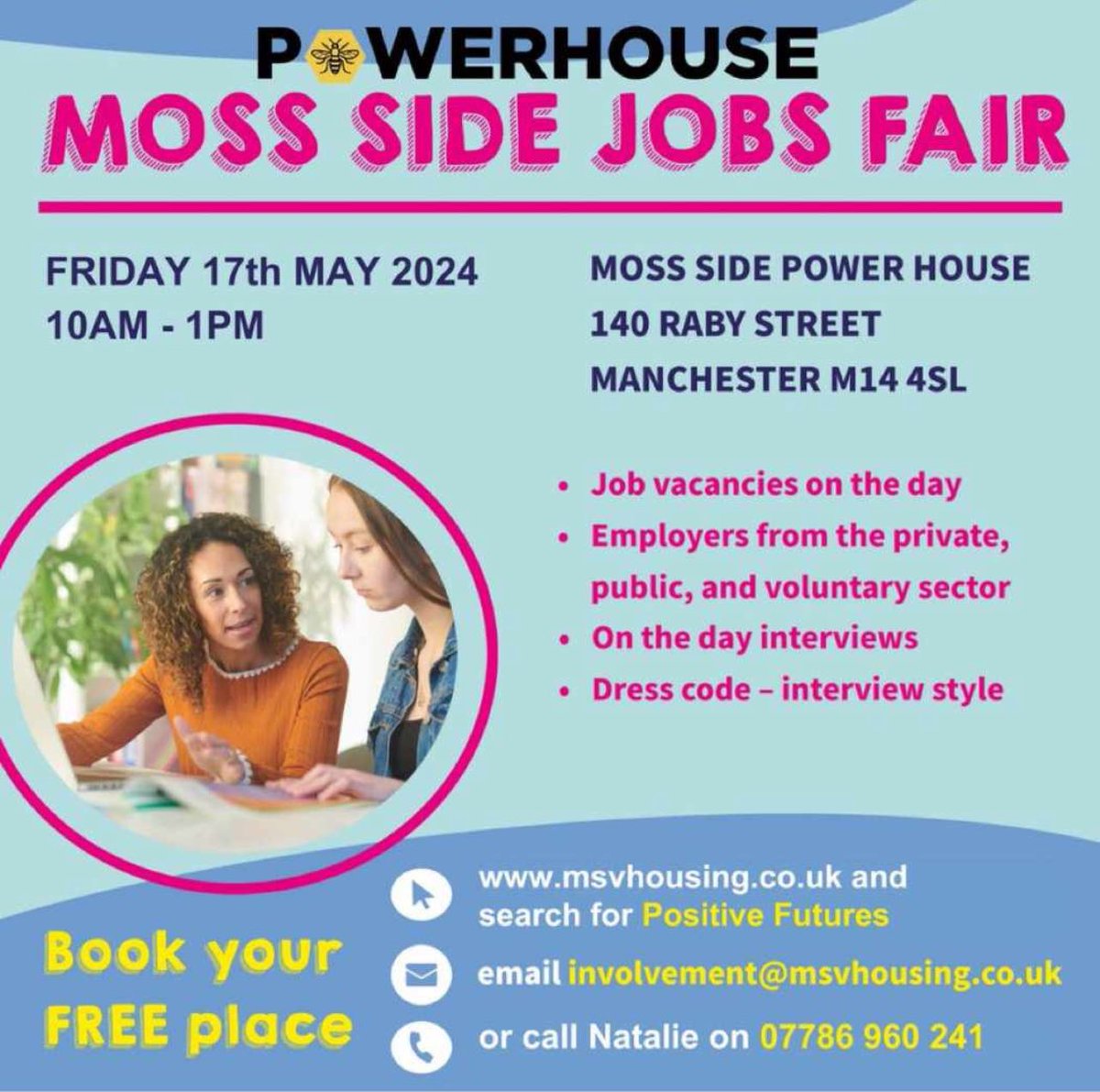 Job Fair at @msmpowerhouse tomorrow at 10am!