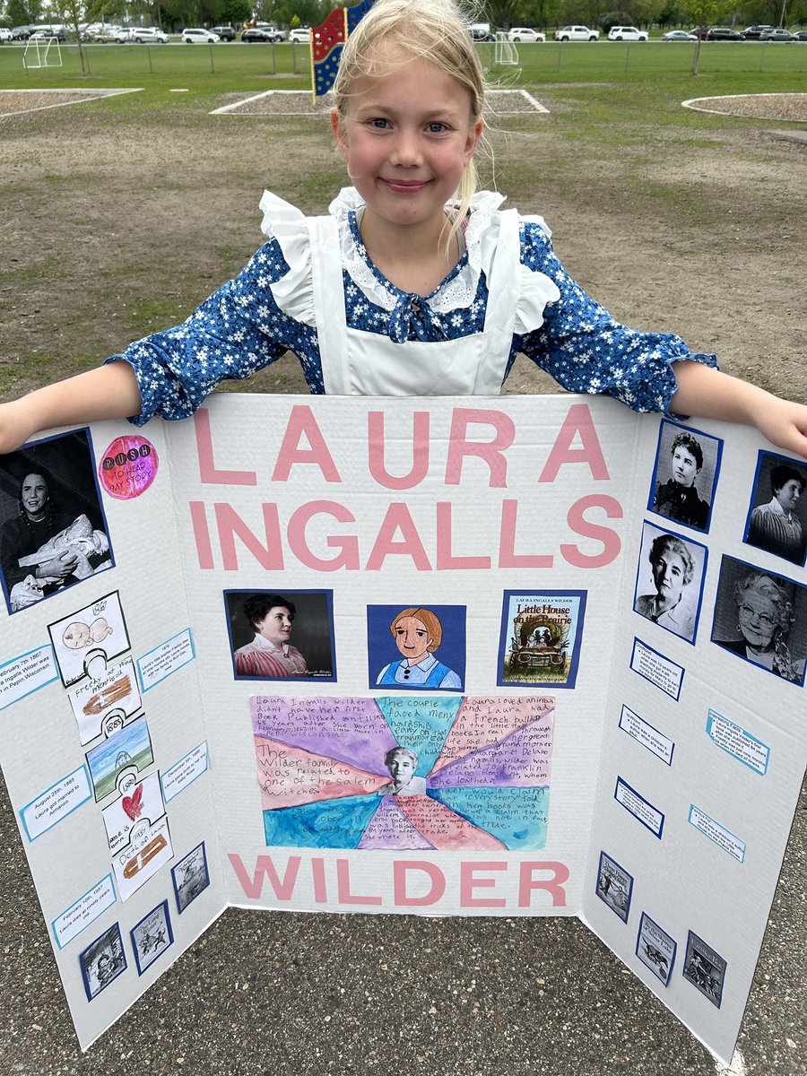 Lake Ripley 4th graders dressing the part of the wax museum person the researched, wrote about, and shared.  Awesome work!  
#golitch