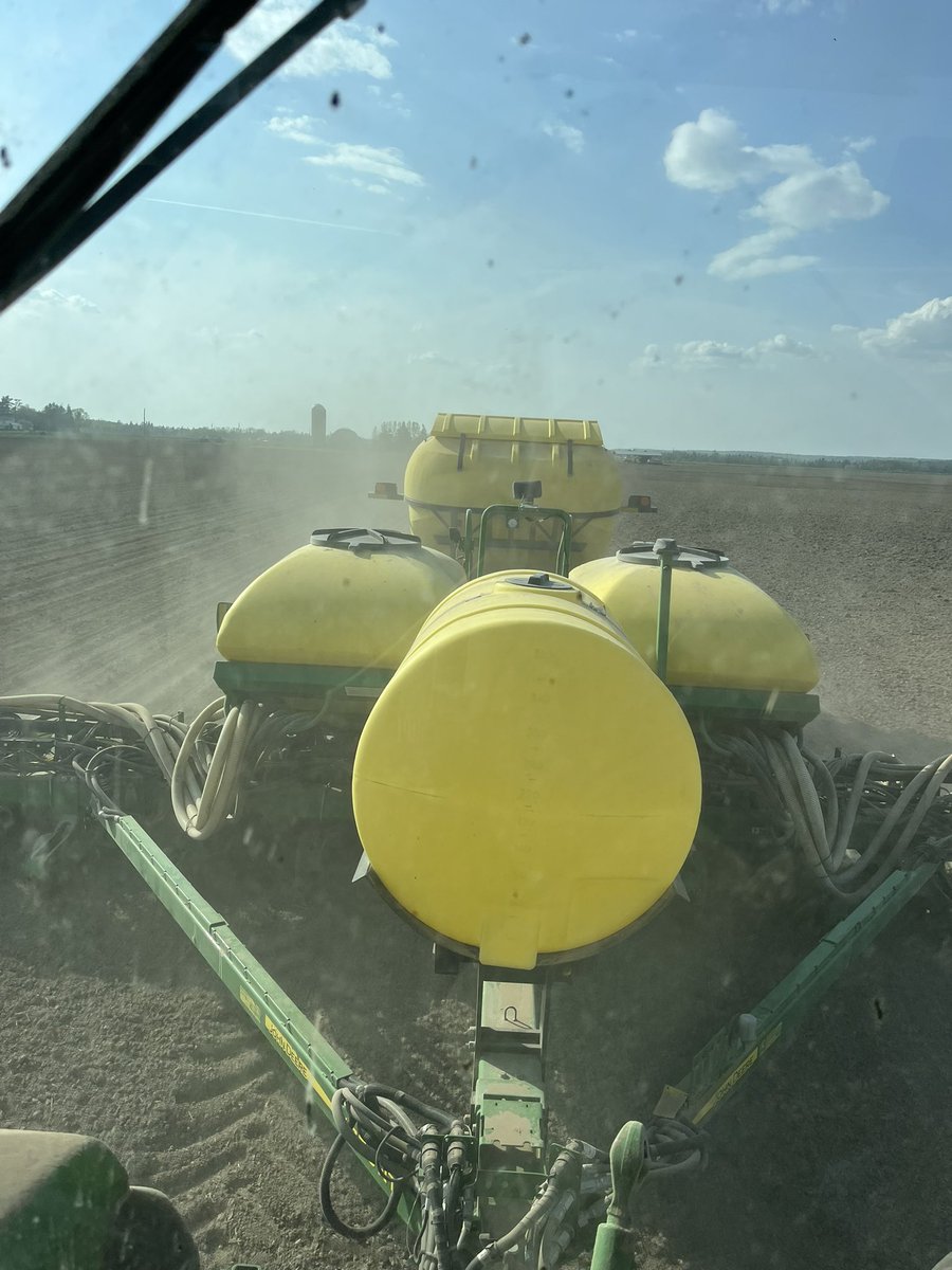 Beautiful day to be out in the field. #ontag #plant24