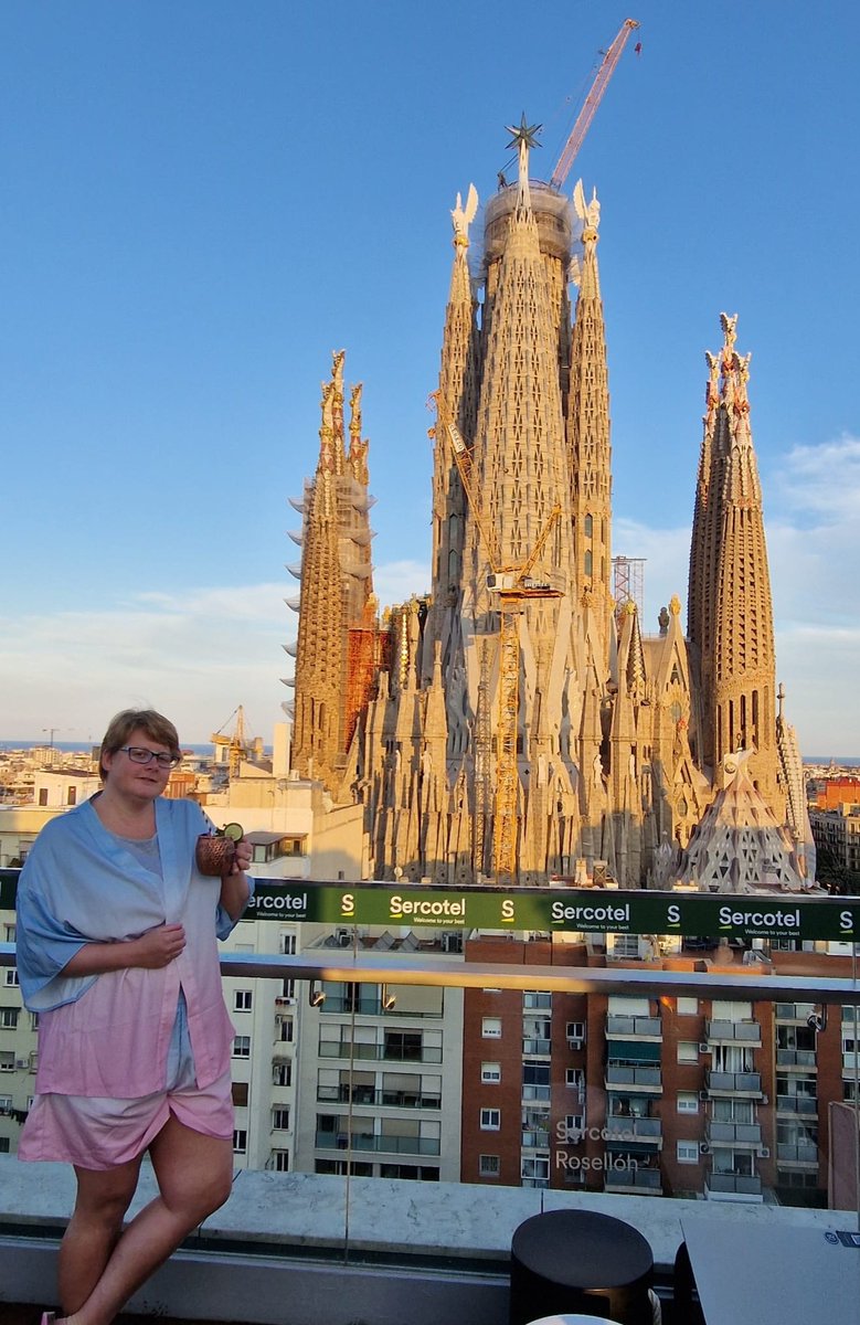 Lovely evening in #Barcelona with @sagradafamilia to keep me company.