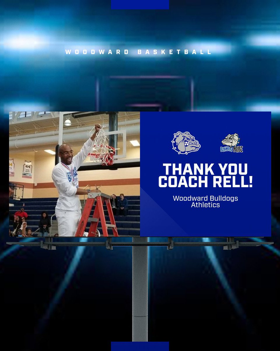 THANK YOU COACH RELL 💙🏀🤍 After seven seasons, Coach Jarelle Redden is stepping down from Woodward Boys Basketball program, leaving behind a legacy of 111 wins & numerous accomplishments. Thank you, Coach, for all you have done for Woodward Athletics & the basketball program