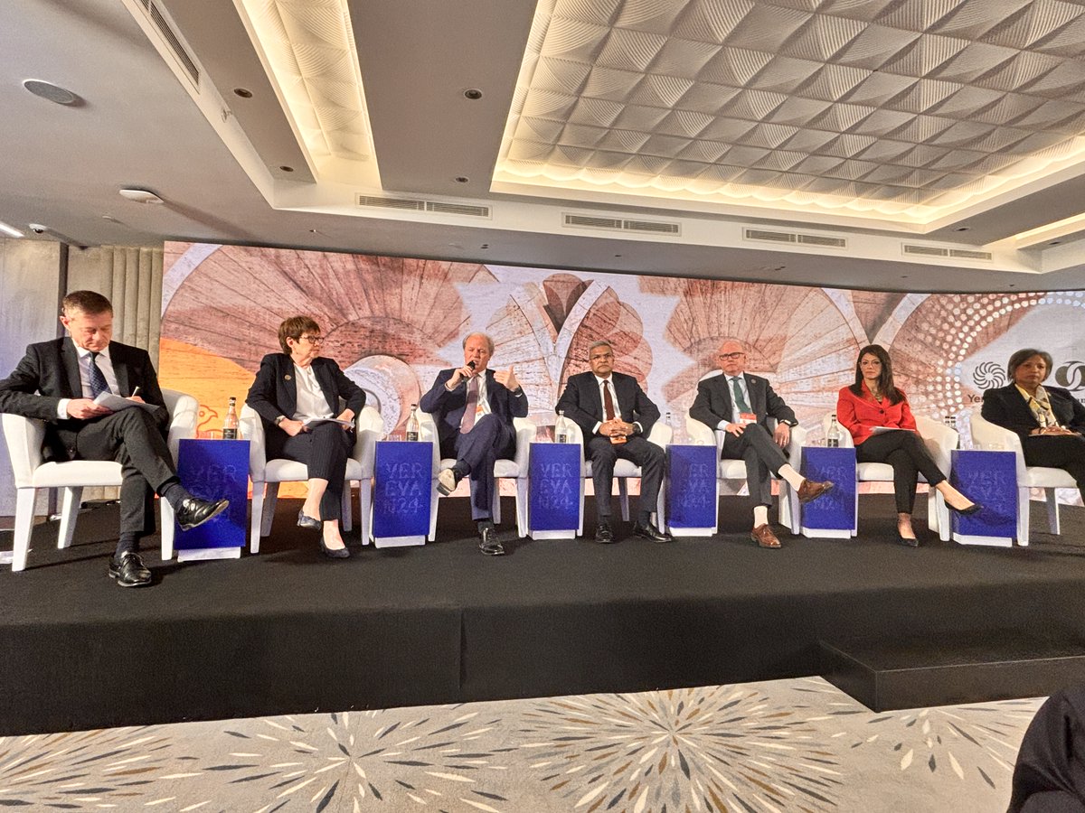 Excellent conversation at the @EBRD Panel on MDBs -Working together as a system. I emphasized the importance of multilateralism, pooling & leveraging MDB resources and mutual reliance (harmonization of standards) for greater impact and efficiency! #EBRDam