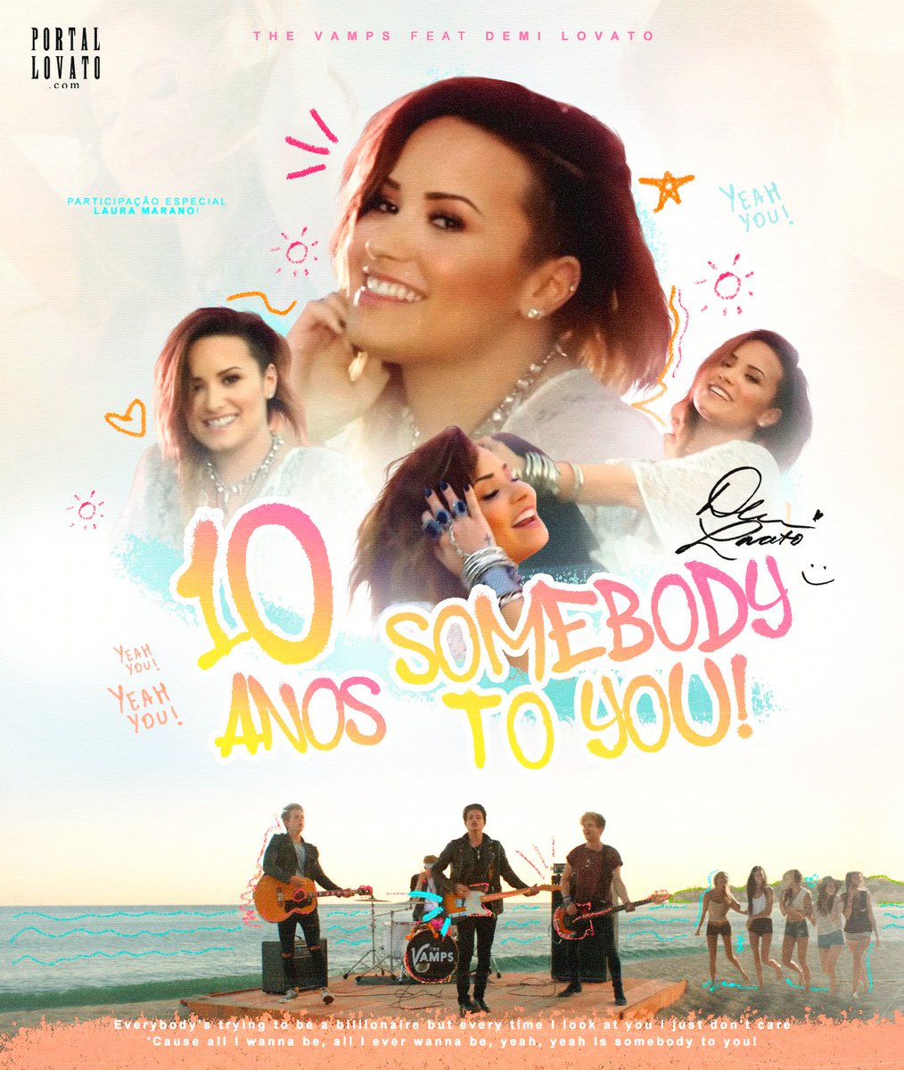 Há 10 anos, a música “Somebody To You” era lançada. A parceria entre a banda The Vamps e Demi Lovato atingiu o Top 5 no Reino Unido e possui mais de 250 milhões de visualizações no YouTube.