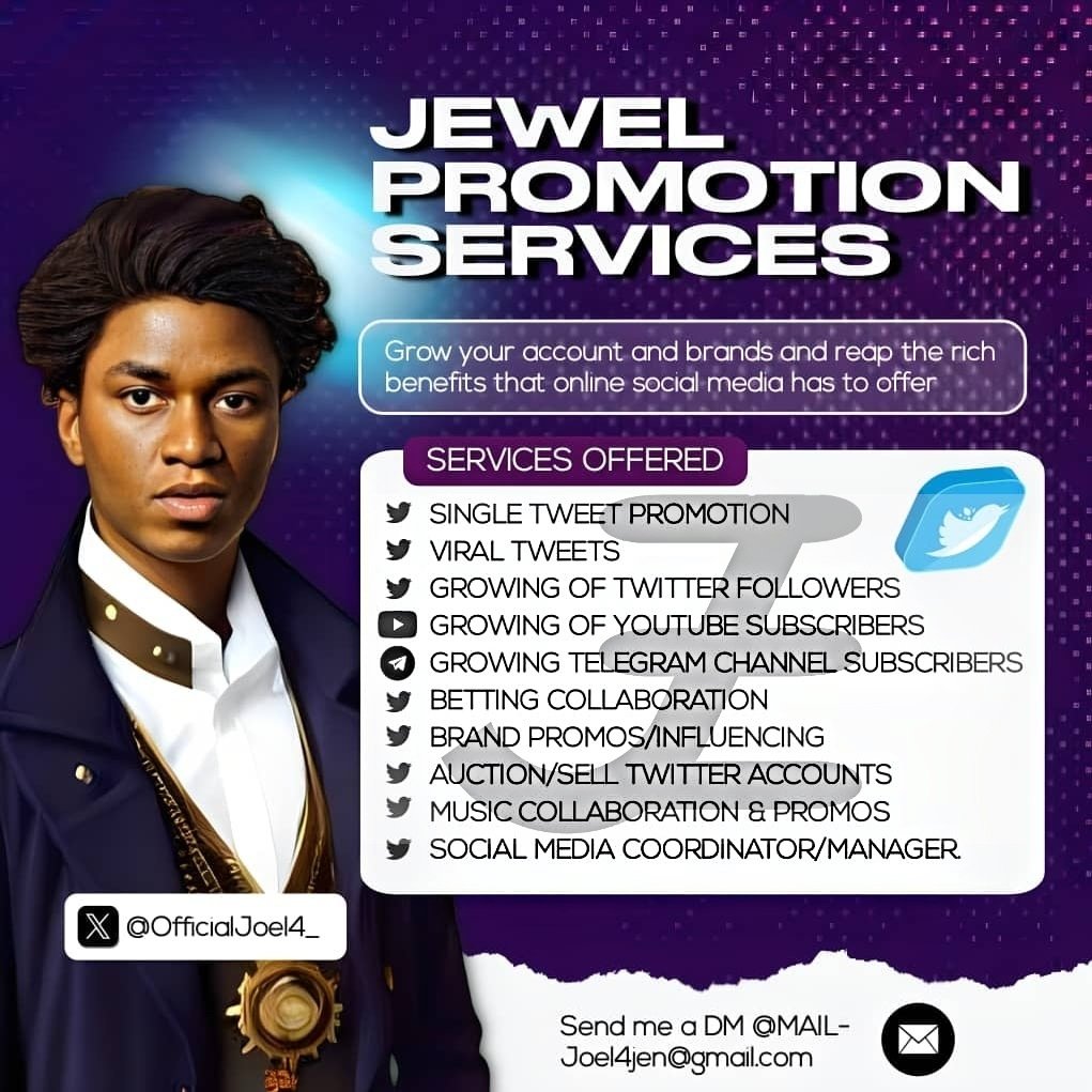 You’re a student, Graduate, or a Freelancer and you want to: ✔️Build an online presence here on (X), or IG/Tiktok ✔️Monitize and Grow 10K+ followers ✔️Gain 5M impression no matter the number of followers you have. ✔️Become an influencer in ur niche Dm me @Jewel_Promotion..