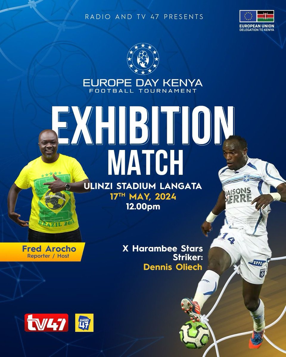 Presenting the teams #EuropeDayKenya ⚽️ National Finals!  #Marsabit #Homabay #Kilifi &amp; #Nairobi 
Which team will raise the 🏆  at the Ulinzi Sports Complex today? Winners ✈️ to Romania 🇷🇴 for a football training camp.
Gates open 12PM ~ ENTRY FREE ~ don’t forget your ID! #eudayke