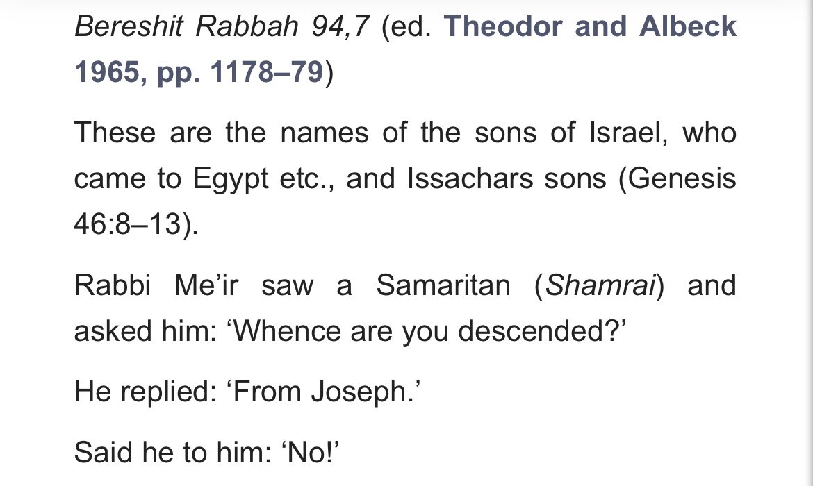 “You’re not a true Israelite” battles go back very far, even predating the New Testament and the ensuing Ecclesiastical definitions. Last picture: a incident recorded in the Talmud by a Rabbi who came across a Samaritan