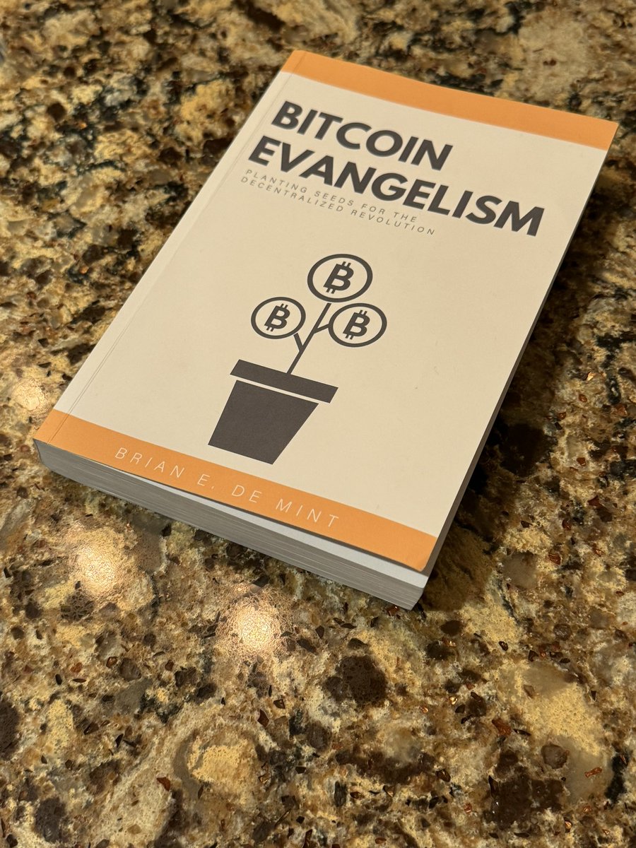 aaaaaaaaaannnnnddd that’s a wrap on BITCOIN EVANGELISM by @BrianDeMint This is a fantastic book to add to your #Bitcoin library! $BTC