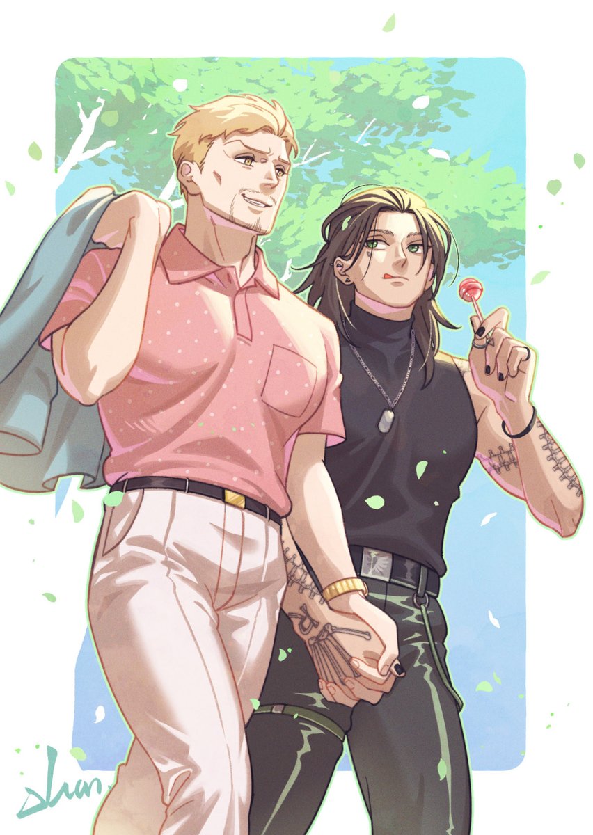 #ererei #エレライ #艾萊
畫了糖爹萊納與糖果艾連☺️
Sugar daddy Reiner and candy Eren

Ref 來自鍋鍋的這篇文🥺
archiveofourown.org/works/55667386…