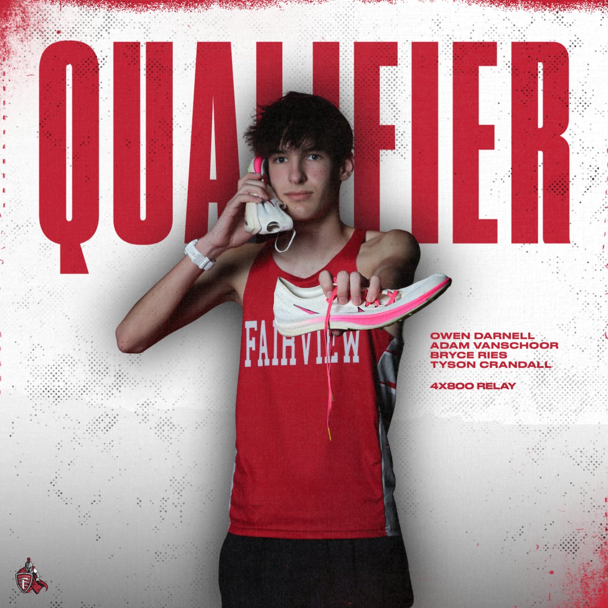Got the job done.  On to Austintown next week!

Boys 4x800 finishes third in 8:17.72 to qualify for next week's OHSAA Regional Meet.
#WarriorPride