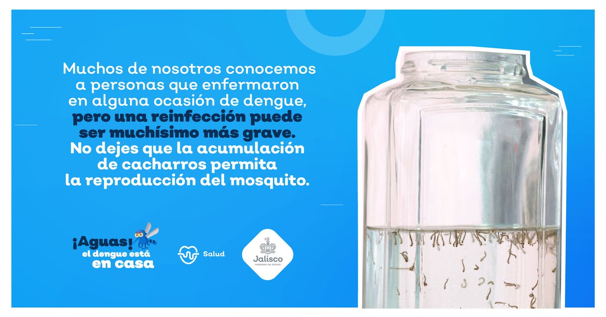 ¿Ya tuviste dengue? Recuerda que una reinfección puede ser grave para tu salud. No dejes pasar el tiempo y comienza desde hoy a prevenir. 🦟