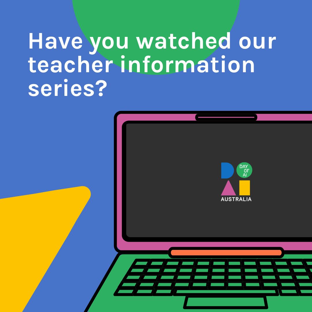 Have you seen our teacher info video series?

We're answering all your burning questions about delivering the Day of AI program in this series of four short videos.

Access the videos along with a whole heap of other resources at buff.ly/3xM7lwy

#AIeducation